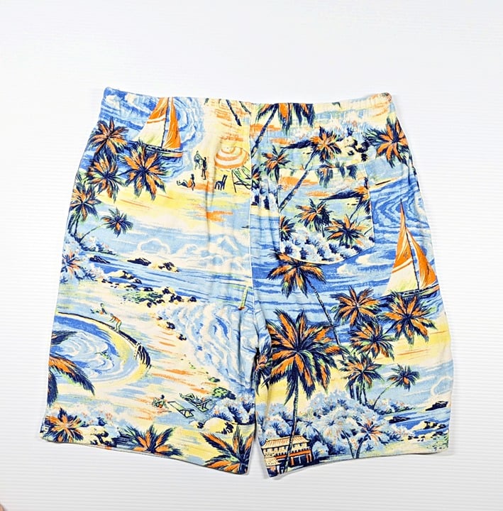 Polo Ralph Lauren Men's Palm Tree Drawstring Track Shorts Size M (MSRP $138)