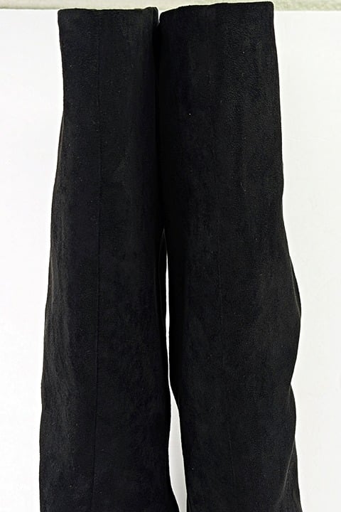 Jeffrey Campbell Women's Katerina Wedge Heel Boots Black Suede Size 10 MSRP $275