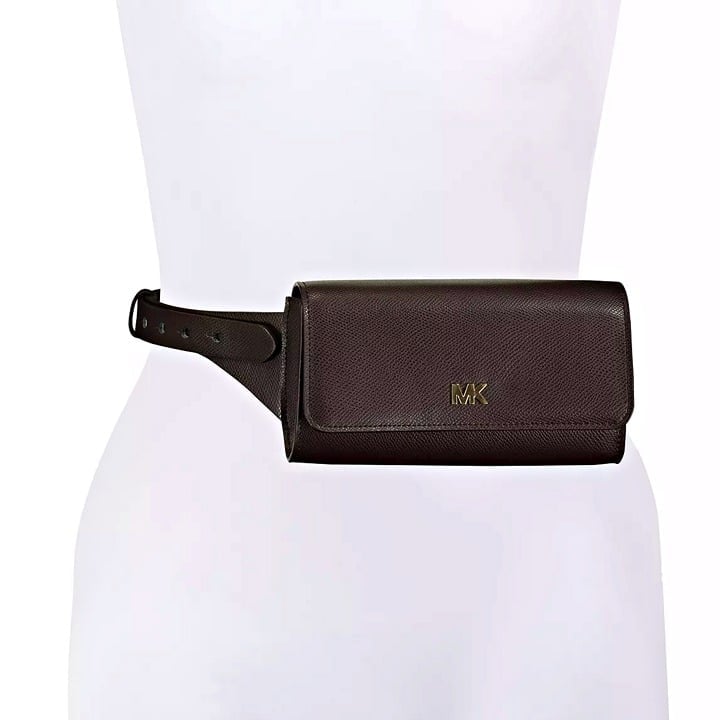 Michael Kors Saffiano Women's Leather Logo Fanny Pack Size S/M (MSRP $128)