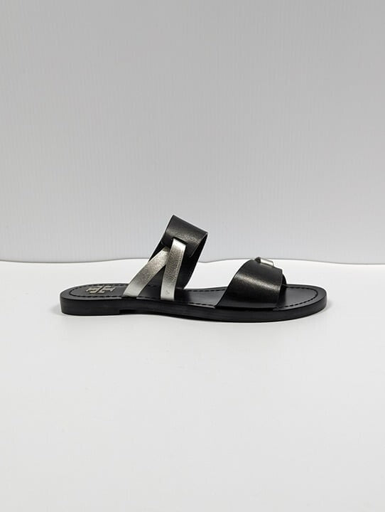 Tory Burch Women's RaVello Two-Band Sandal Perfect Black Size 6.5 MSRP $248