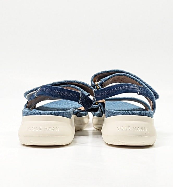 Cole Haan Meritt Women's Zerogrand Denim Platform Sandals Size 8 (MSRP $175)