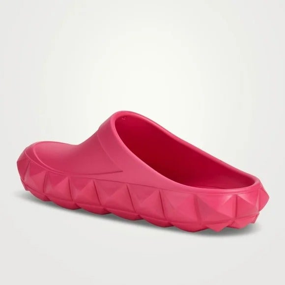 Valentino Garavani Men's Pink Roman Stud Turtle Slide Size 43 EU (MSRP $590)