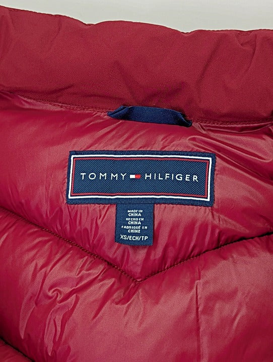 Tommy Hilfiger Women's Faux-Fur-Trim Hooded Puffer Coat Size XS (MSRP $285)