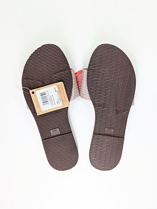 Havaianas You Malta Logo-Embellished Woven Rubber Sliders Size 37-38 (MSRP $50)