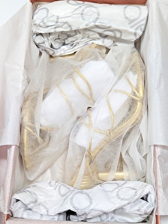 Cult Gaia Women's Soleil Lace Up High Heel Sandals Gold Size 38.5 EU (MSRP $388)