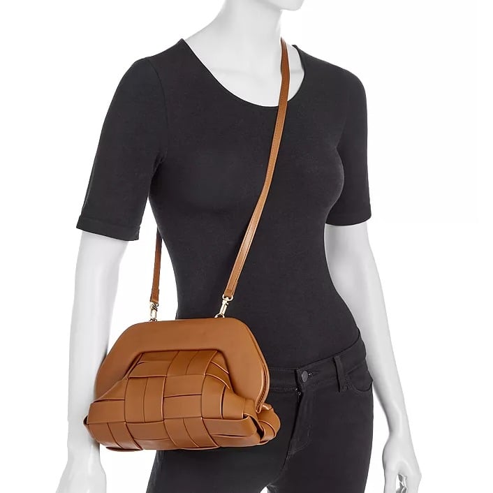 THEMOIRè Tia Women's Flat Toffee Woven Convertible Clutch (MSRP $490)