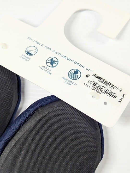 Charter Club Women's Quilted Slippers Indigo Sea Size M (7-8) MSRP $35