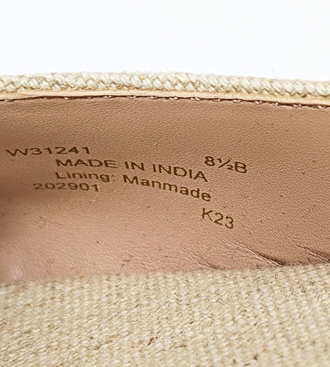 Cole Haan Cloudfeel Women's Espadrille Wedge Heels Linen Size 8.5 (MSRP $160)