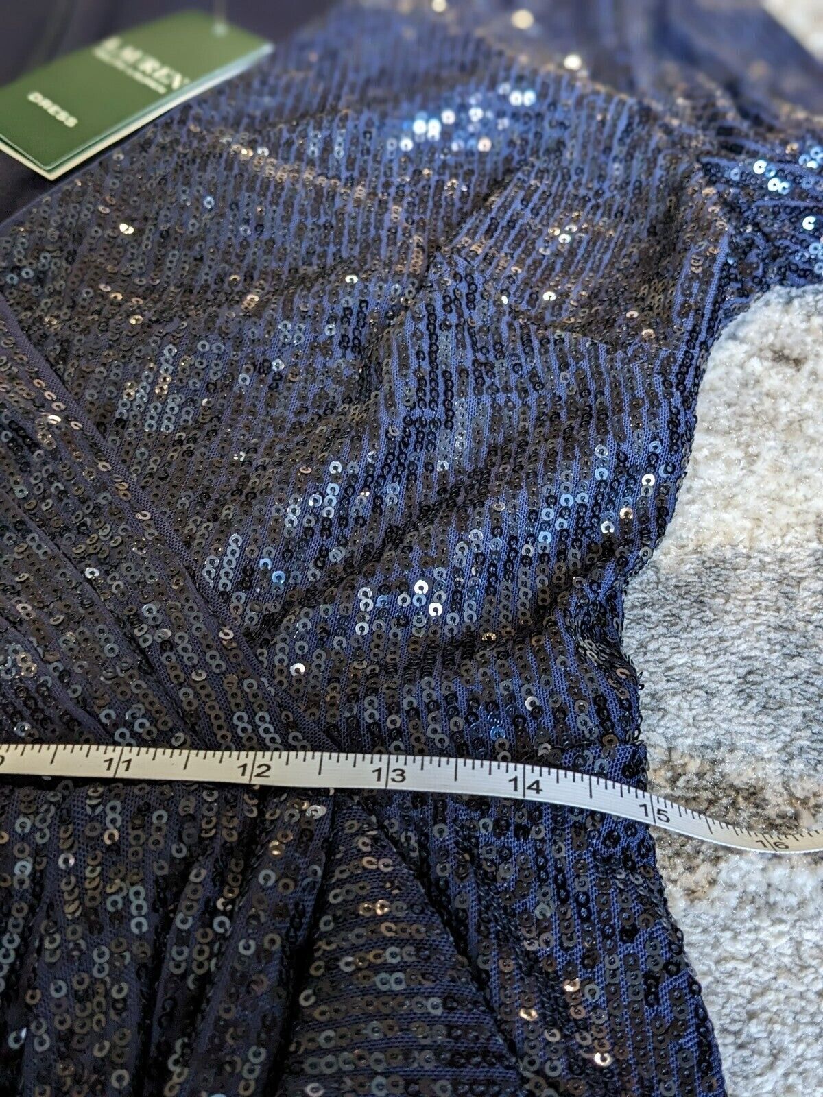 Lauren Ralph Lauren Women's Dress Sparkling Midnight Blue Size 6 MSRP $265