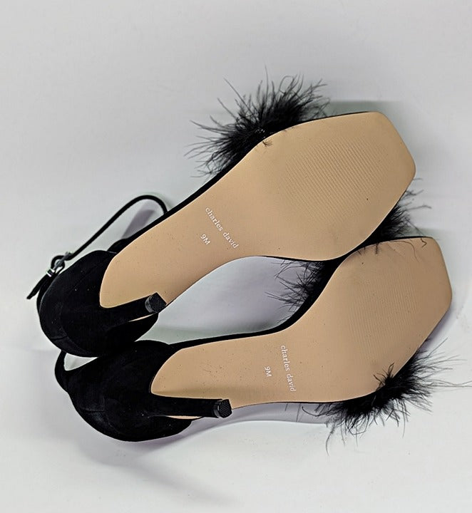 Charles David Women's Esquire Ankle Strap High Heel Sandals Size 9 (MSRP $199)