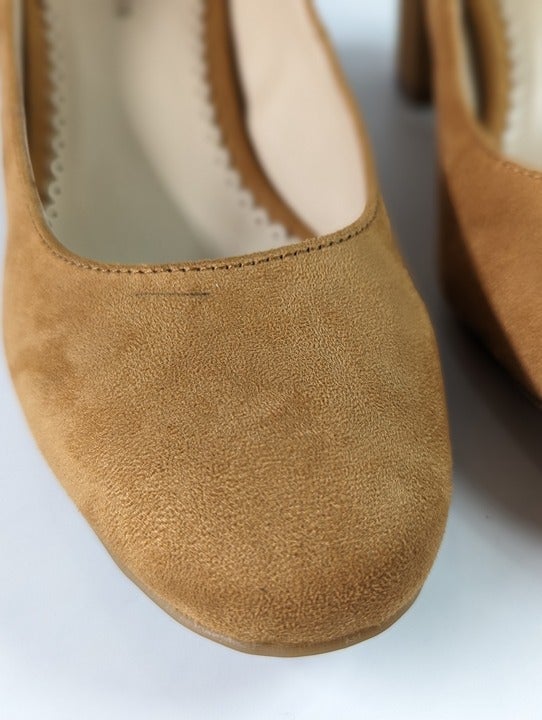 Charter Club Francina Dress Pumps Camel Brown Suede Size 7 M (MSRP $80)