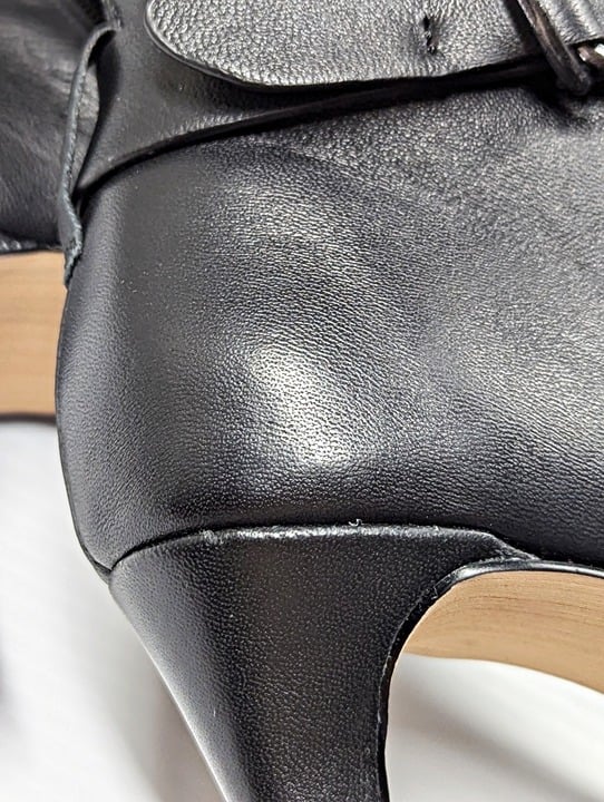 Splendid Women's Fortuna Buckled High Heel Boots Black Size 7.5 (MSRP $240)