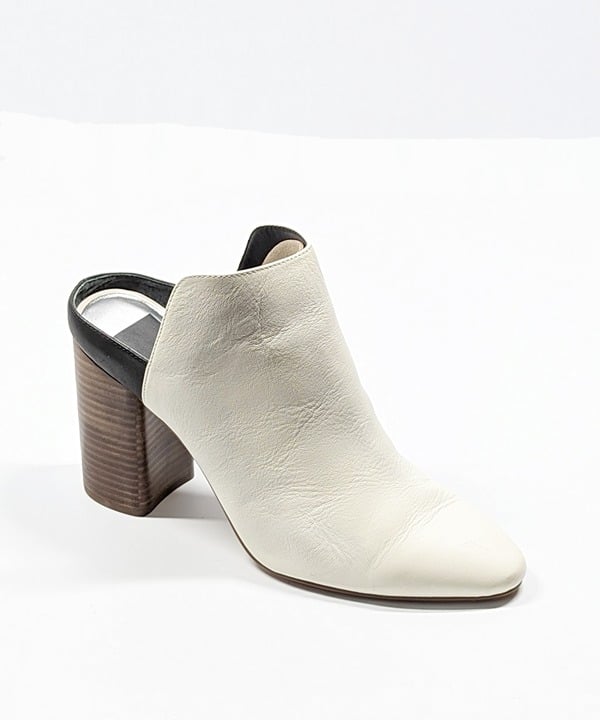 Dolce Vita Women's Renly White Leather Round Toe Block Heel Size 8.5 (MSRP $150)