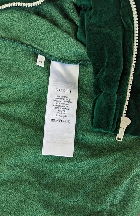 Gucci Men's Bi-Material Oversize Jacket Horsebit Print Size XS (MSRP $2,200)