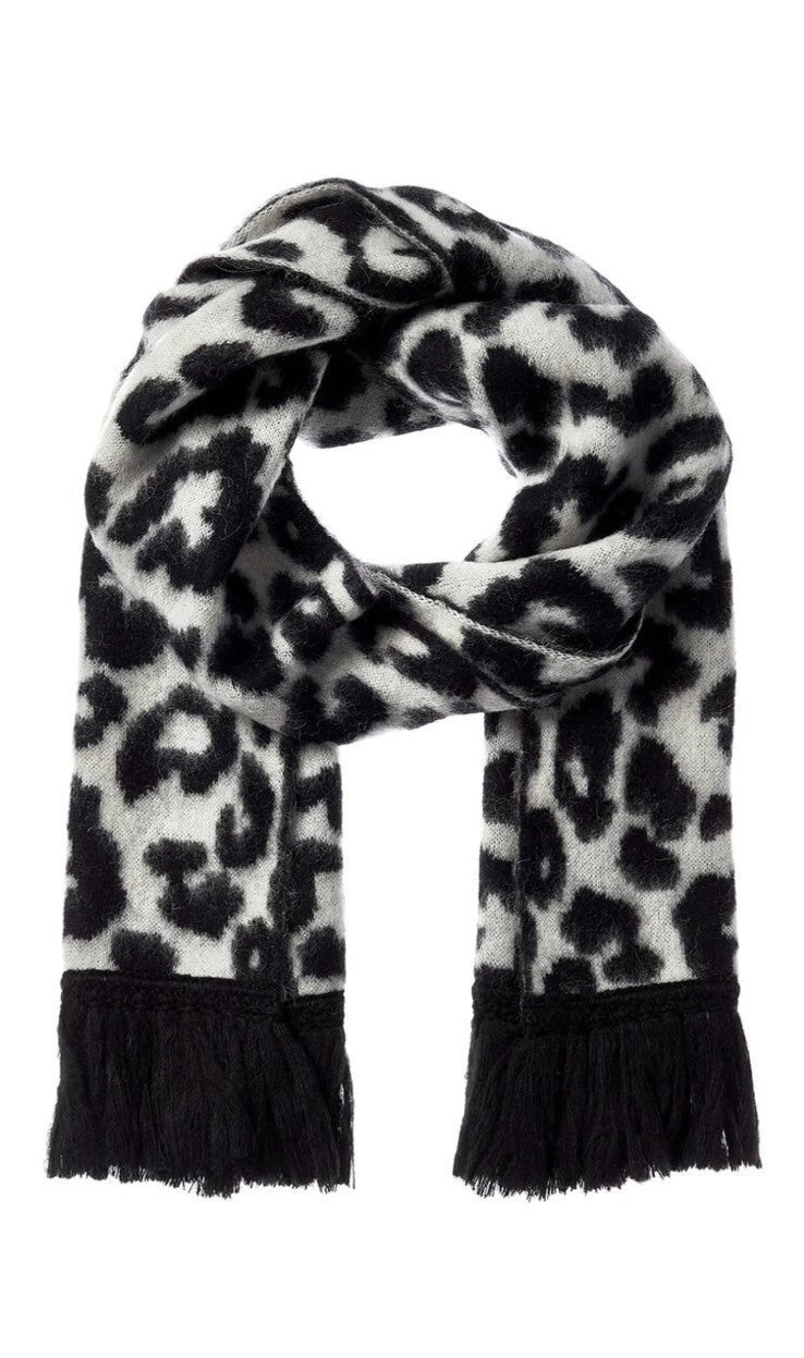 Jocelyn Animal Wool-Blend Blanket Scarf (MSRP $175)