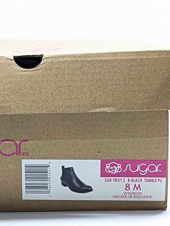 Sugar Women's Trixy Ankle Booties Black Size 8 M (MSRP $65)