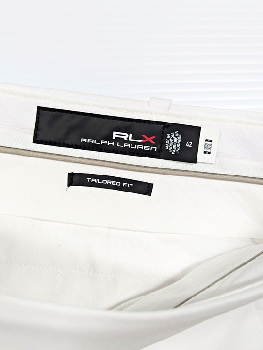 RLX Ralph Lauren Golf Men's Tailored Fit Performance Shorts White Size 42