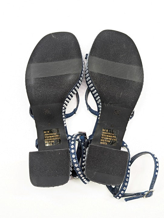 BCBGeneration Lissena-2 Women's Rhinestones Platform Sandals Size 6 MSRP $109