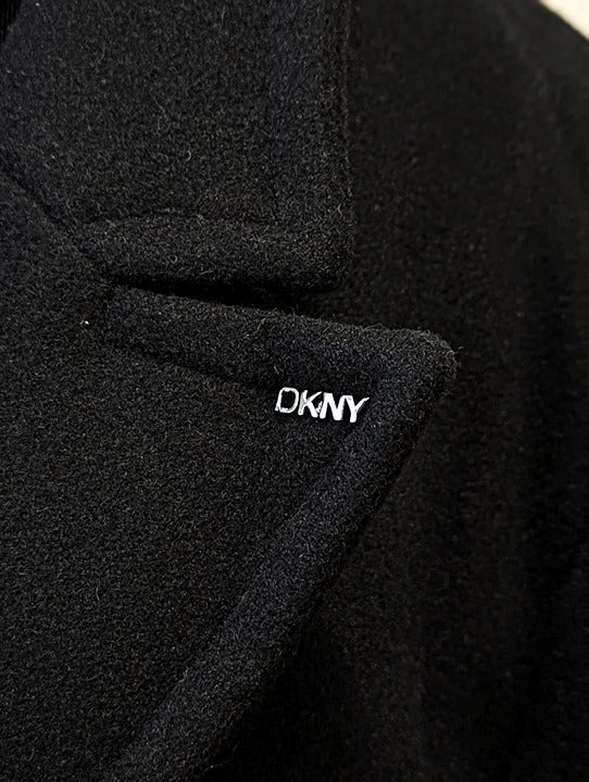 DKNY Petite Notched-Collar Double-Breasted Wrap Coat Size XL 16-18 (MSRP $350)