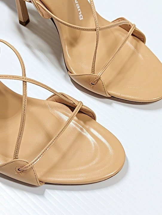 Alexander Wang Women's Lucienne 105 Ankle Tie Heel Sandals Size 38 (MSRP $595)