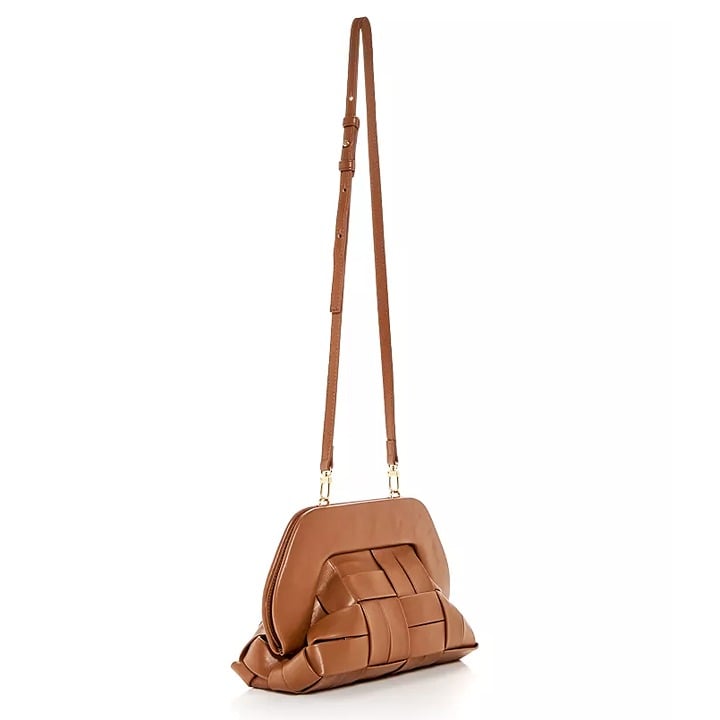 THEMOIRè Tia Women's Flat Toffee Woven Convertible Clutch (MSRP $490)