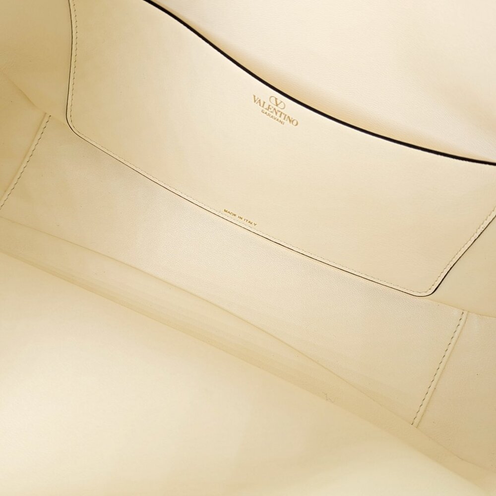 Valentino Garavani Women's Gold Tone VLogo Moon Leather Tote Bag (MSRP $3,950)