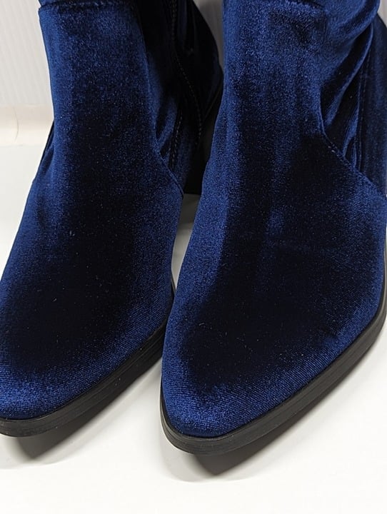 Sol Sana Women's Bianca Over-the-knee Boots Navy Velvet Size 39 EU (MSRP $180)