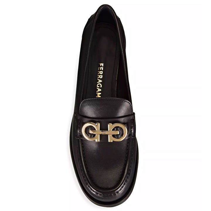 Ferragamo Women's Ofelia Black Calf Leather Loafers Size 7 C (MSRP $895)
