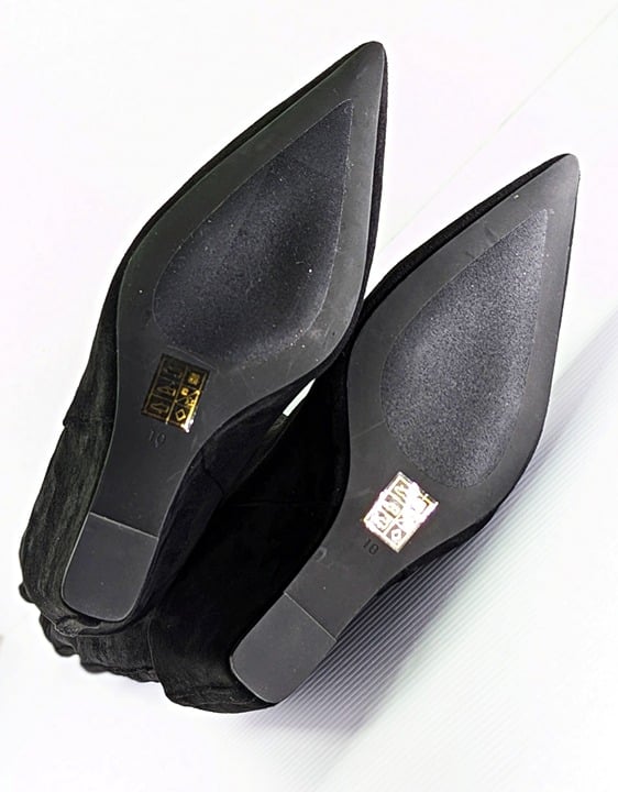 Jeffrey Campbell Women's Katerina Wedge Heel Boots Black Suede Size 10 MSRP $275