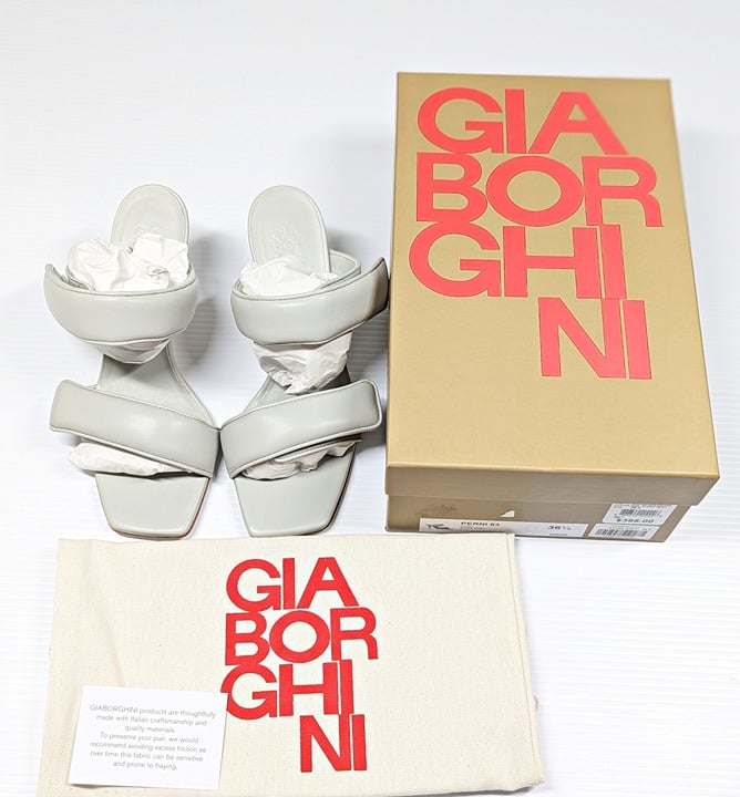 Gia Borghini X Pernille Teisbaek Perni 03 Women's Sandals Size 36.5 (MSRP $395)