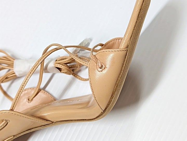 Alexander Wang Women's Lucienne 105 Ankle Tie Heel Sandals Size 36.5 (MSRP $595)