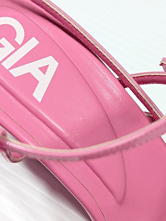 Gia Borghini Women's Gia 26 Strappy Wedge Sandals Pink Size 39 IT (MSRP $510)