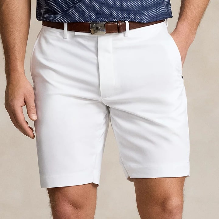 RLX Ralph Lauren Golf Men's Tailored Fit Performance Shorts White Size 42