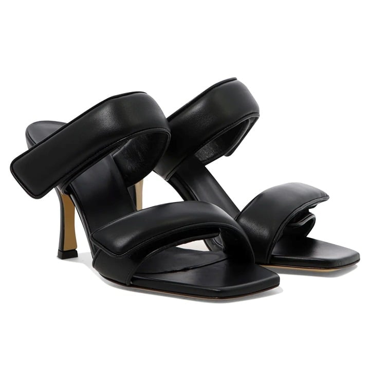 Gia Borghini X Pernille Teisbaek Perni 03 Womens Black Sandals Size 39 MSRP $395