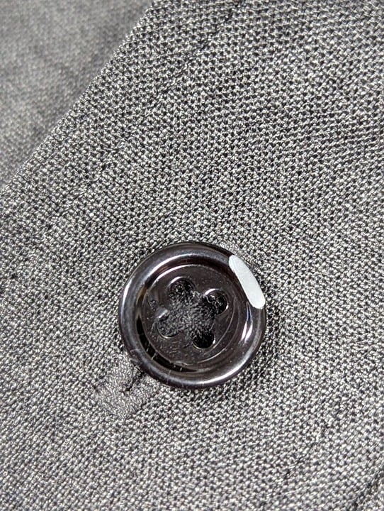 Theory Men's Hugh Shirt in Virgin Wool Medium Charcoal Size S (MSRP $295)