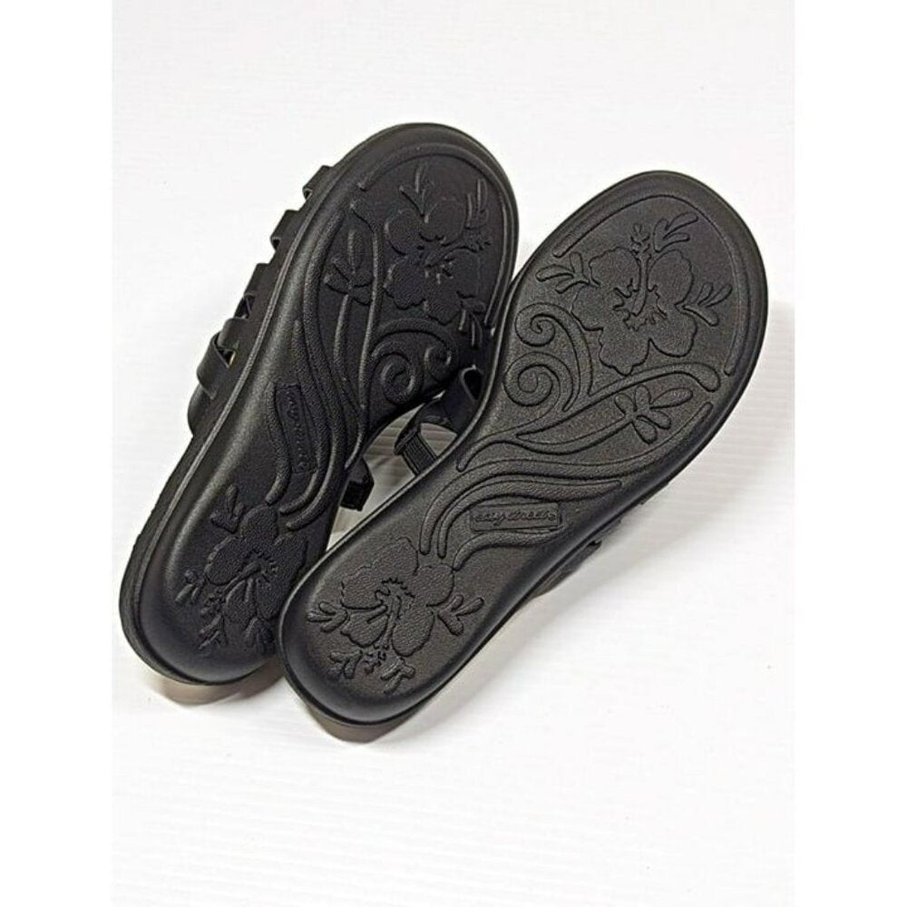 Easy Street Comfort Wave Sheri Women's Slide Sandals Black Size 5.5 M