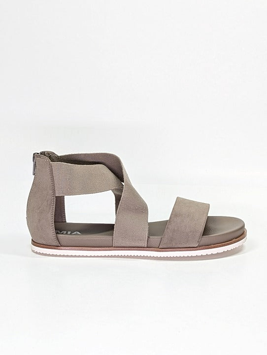 MIA Women's Valuna Flat Strappy Sandals Taupe Size 8.5 (MSRP $49)