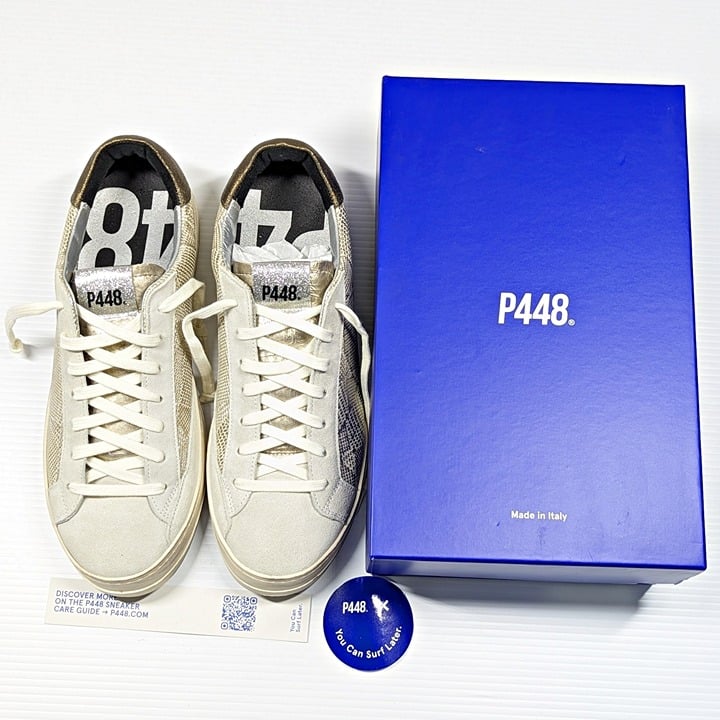 P448 Women's John Prisma Cashmere Suede Sneaker Size 43 IT (MSRP $315)