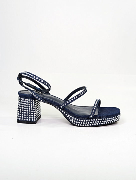 BCBGeneration Lissena-2 Women's Rhinestones Platform Sandals Size 7.5 MSRP $109