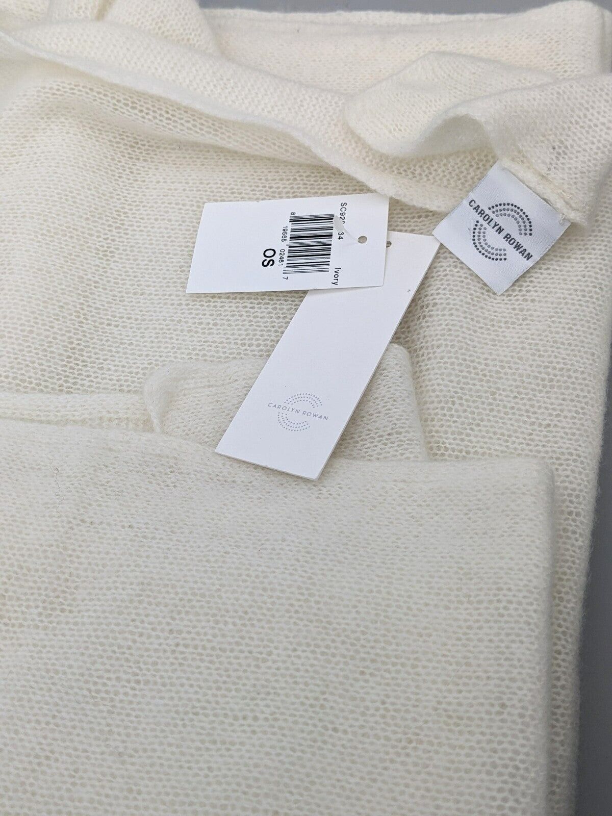 Carolyn Rowan Women's Cashmere Bride Shawl Ivory (MSRP $395)