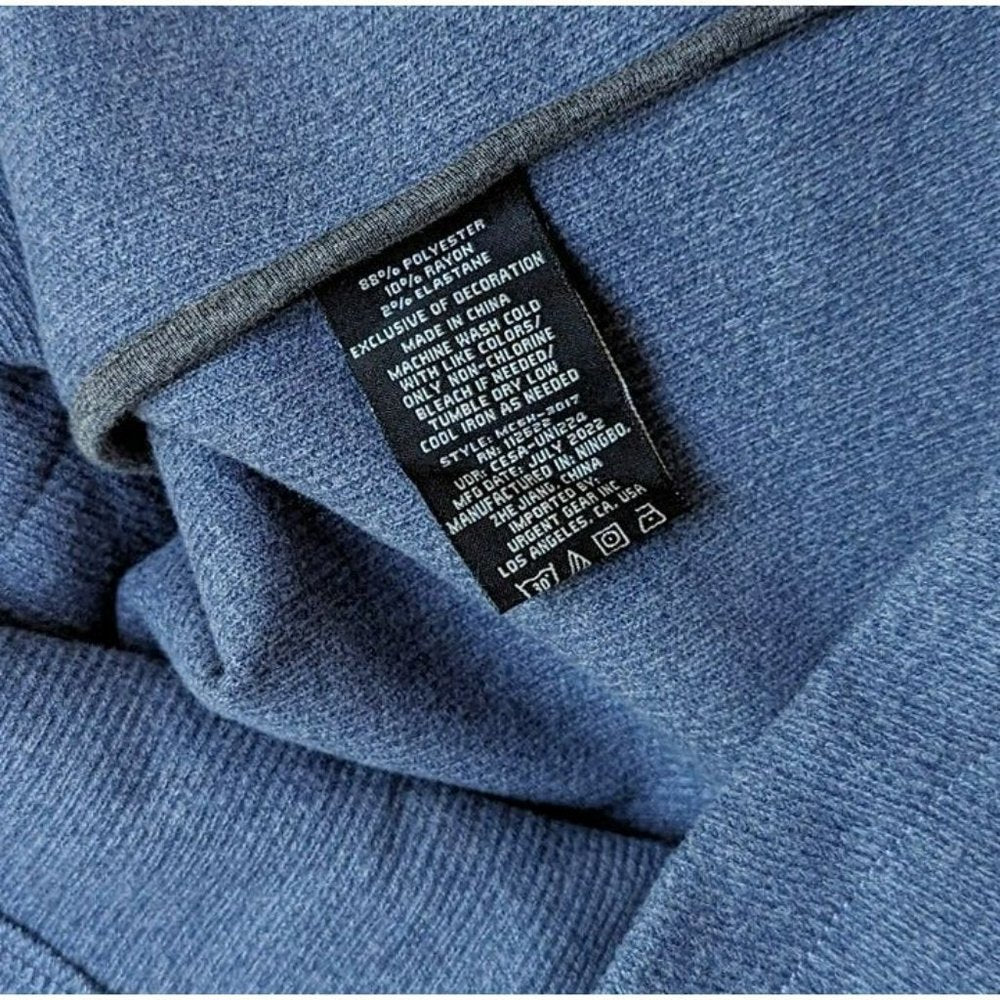 Civil Society Durbin Men's Relaxed Knit Shirt Jacket Blue Size M (MSRP $119)
