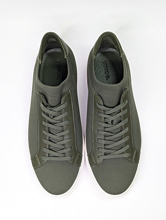 Vince Fulton Men's Knit Sneaker in Olive Smoke Size 10 M (MSRP $225)
