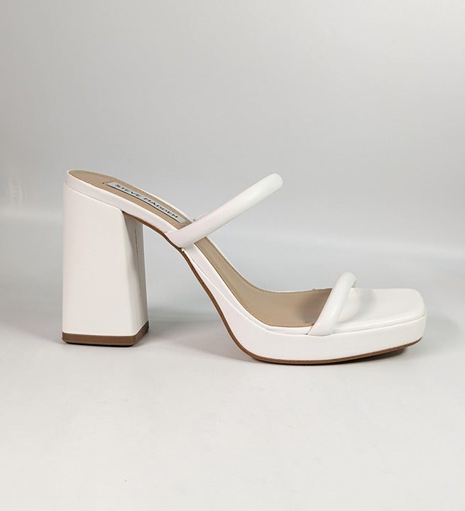 Steve Madden Women's Polly Square Toe Heel Platform Sandals Size 7.5 (MSRP $100)