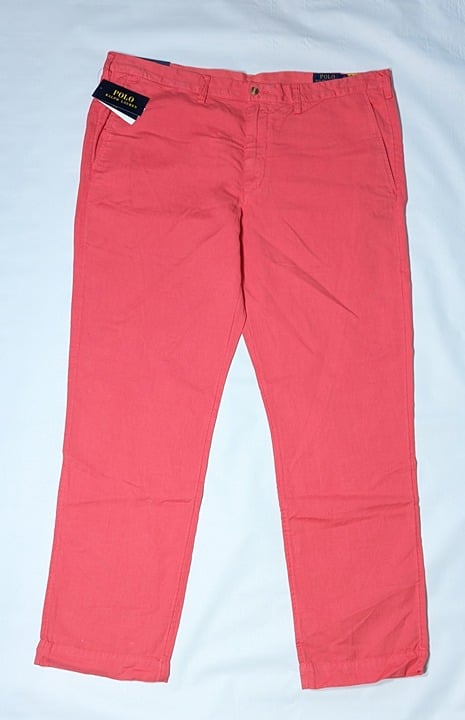 Polo Ralph Lauren Men's Stretch Straight Fit Chino Red Size 40 x 32 (MSRP $138)