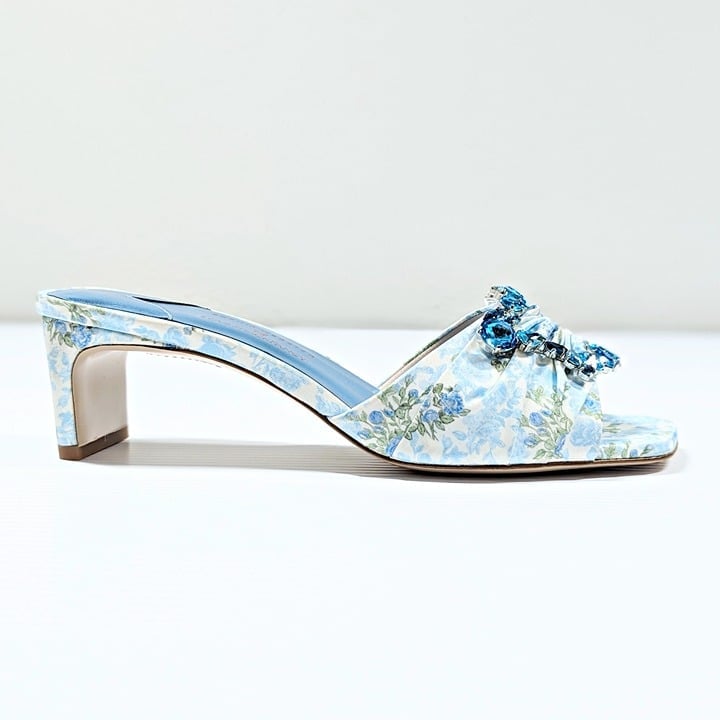 Sophia Webster x LoveShackFancy Womens Margaux Mid Mule Sandal Size 38 MSRP $900