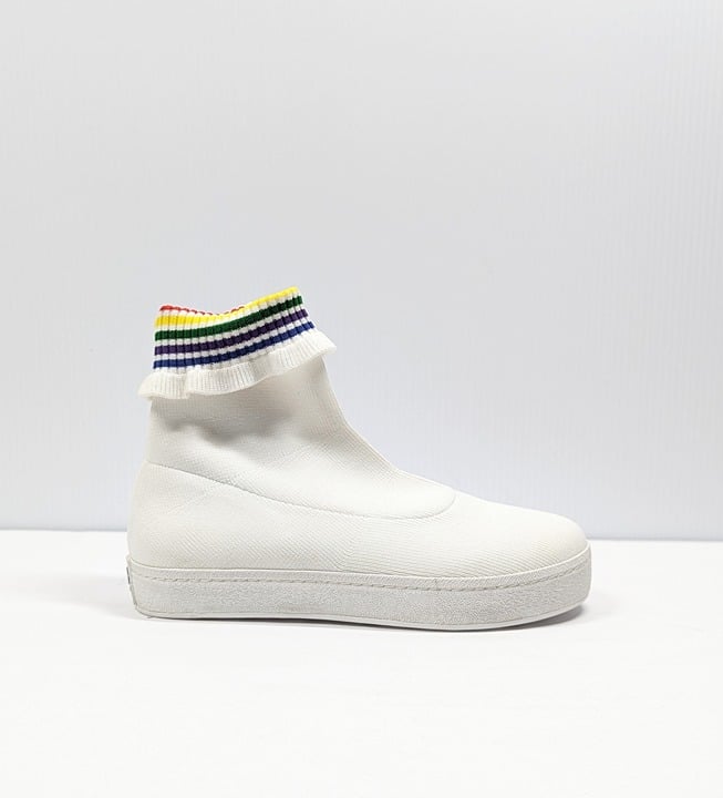 Opening Ceremony Women's Bobby Ruffled Sock Slip-On Sneakers Size 38 MSRP $250