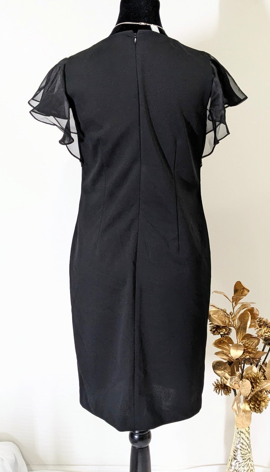 Lauren Ralph Lauren Women's Flutter Sleeve Dress Size 0 (MSRP $135)