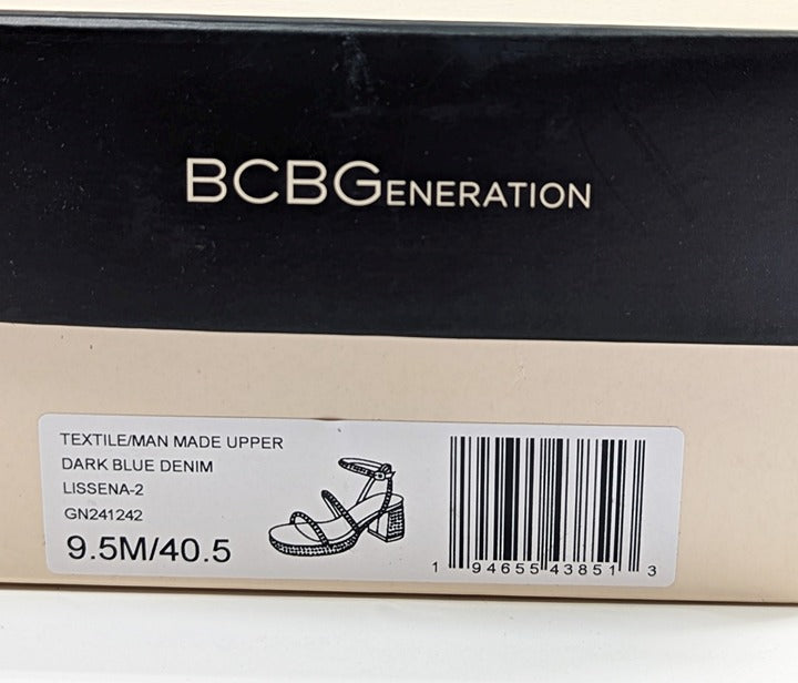 BCBGeneration Lissena-2 Women's Rhinestones Platform Sandals Size 9.5 MSRP $109