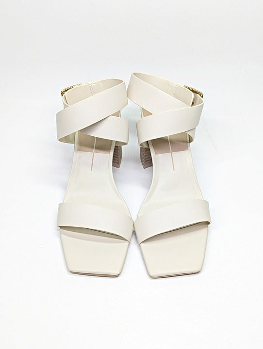 Dolce Vita Women's Paytin Ivory Ankle-Strap City Sandals Size 10 (MSRP $130)