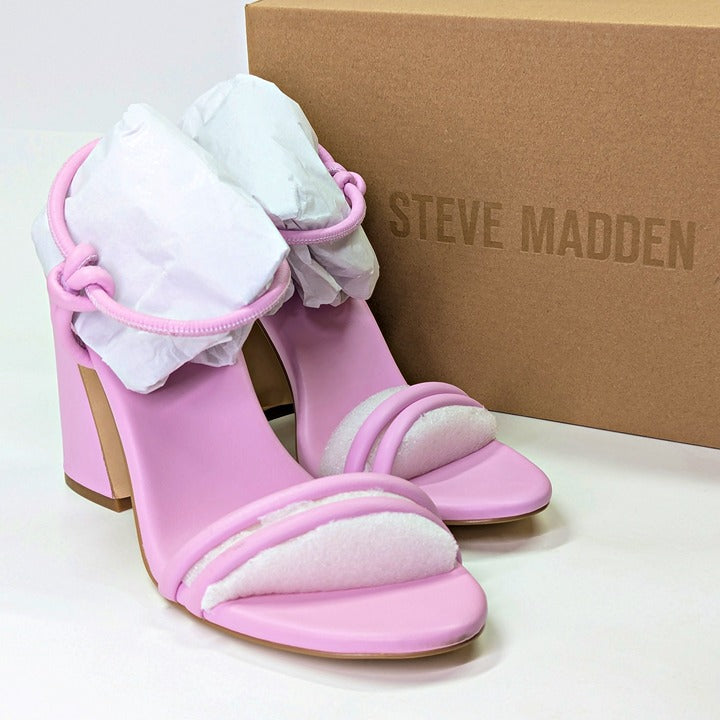 Steve Madden Women's Harrlow Block-Heel Knotted Dress Sandals Size 9 (MSRP $110)